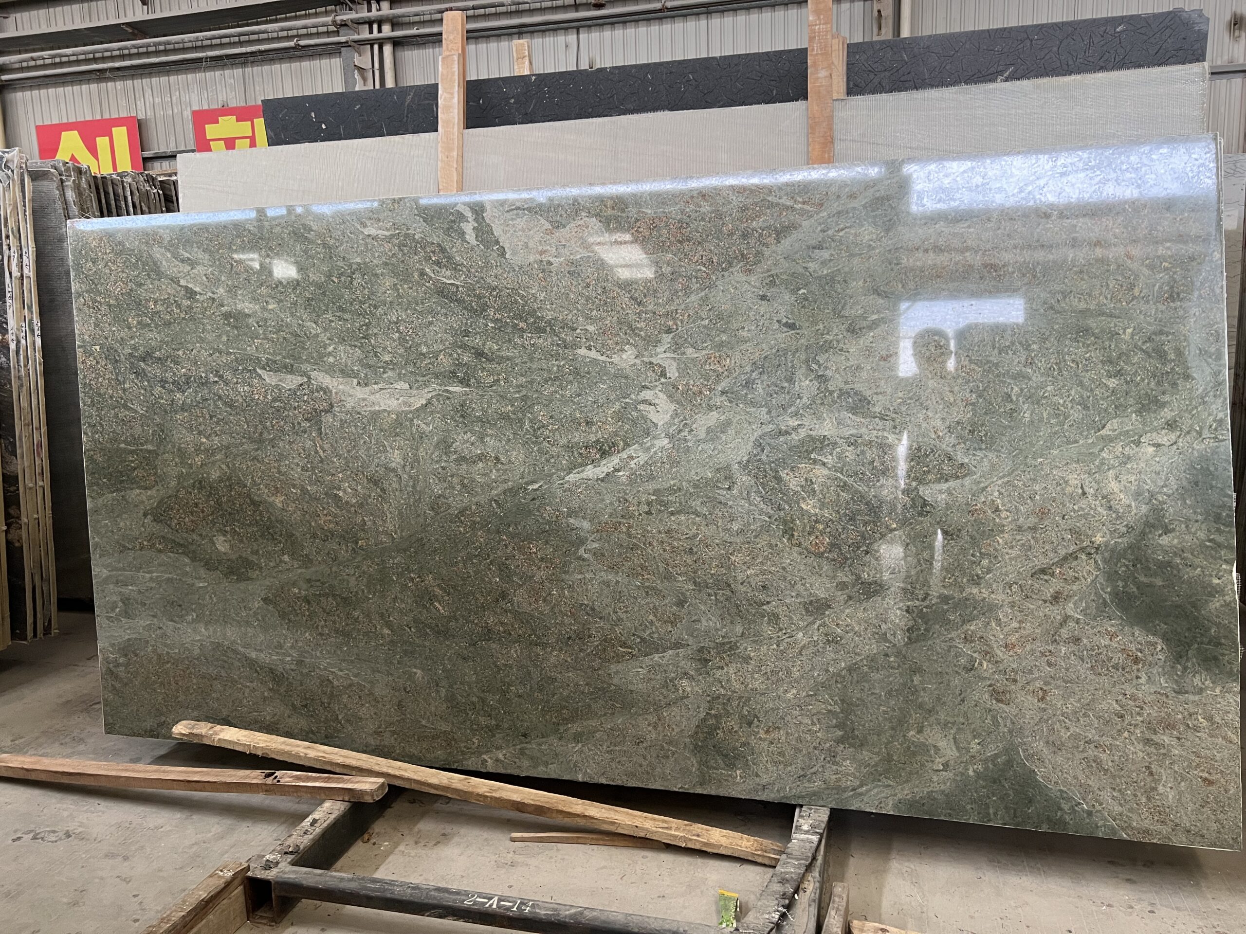 Emerald Green with Pink