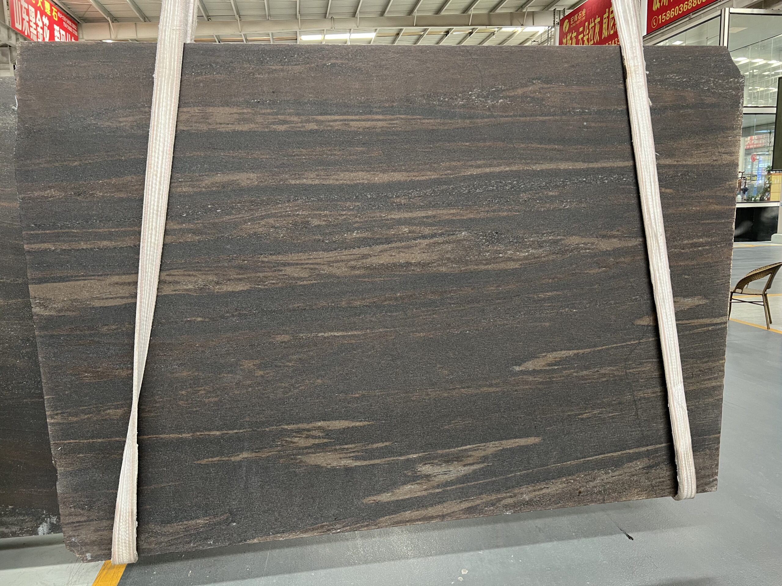 elegant brown leather finish